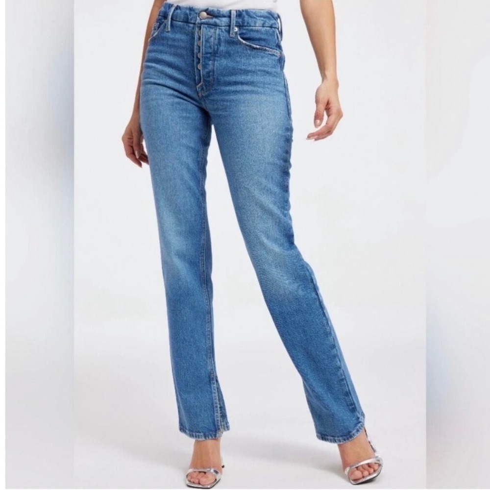Good American Good Curves Straight Leg High Rise Size 2/26
